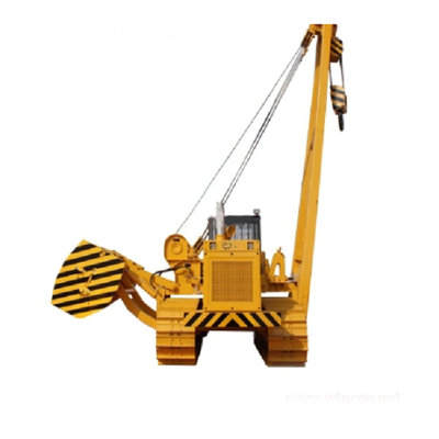 Draaipijpleider met hydraulische opheffingsarm voor de bouw van pijpleidingen